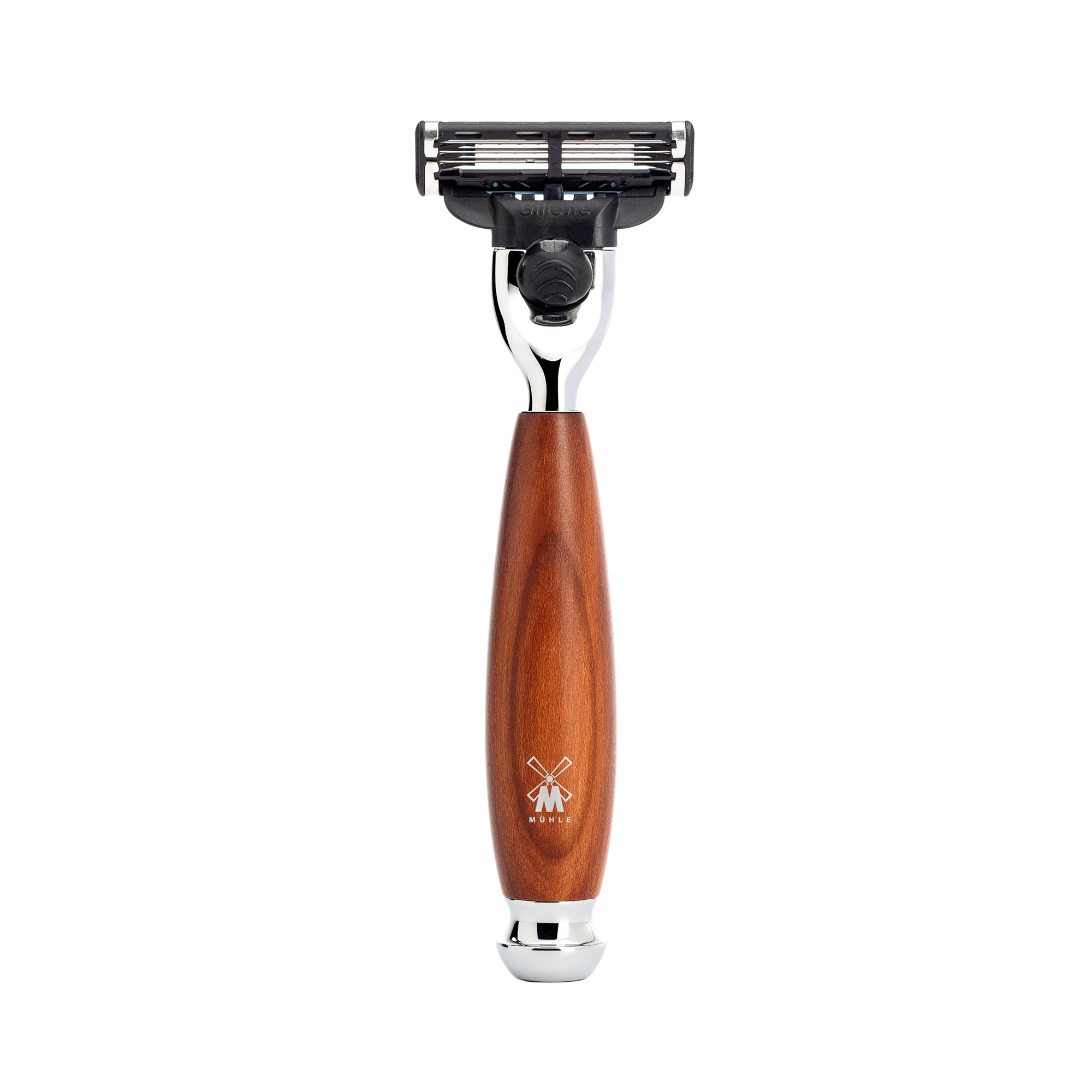 MÜHLE - Nassrasierer - VIVO - Gillette® Mach3® - Pflaumenholz
