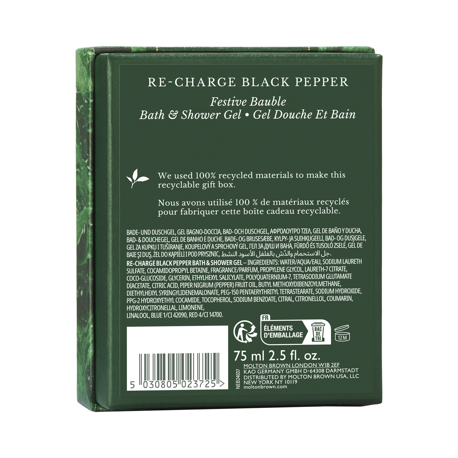 Molton Brown - Re-charge Black Pepper - Bade- & Duschgel Kugel