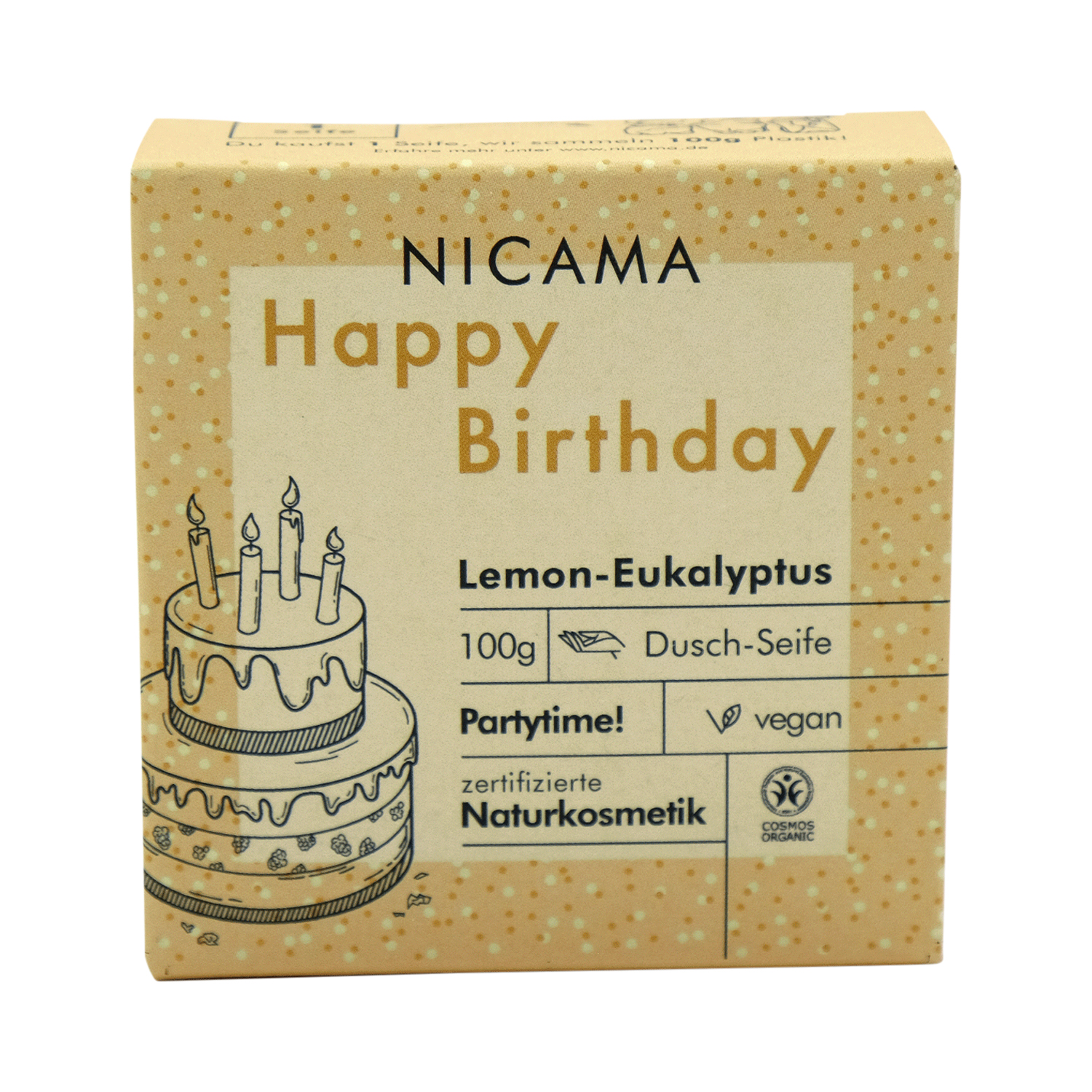 NICAMA - Geburtstags-Seife - Lemon-Eukalyptus