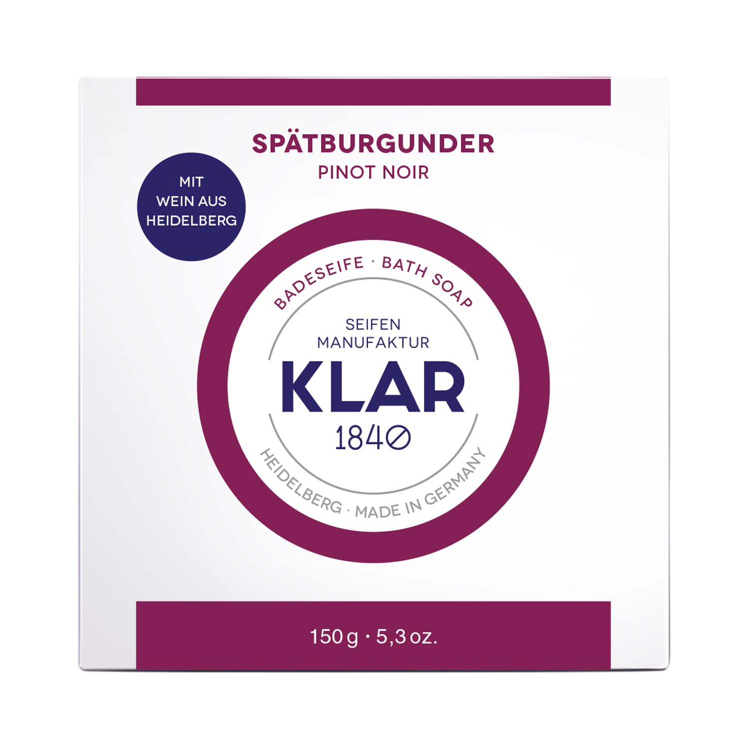 Klar's - Badeseife - Spätburgunder