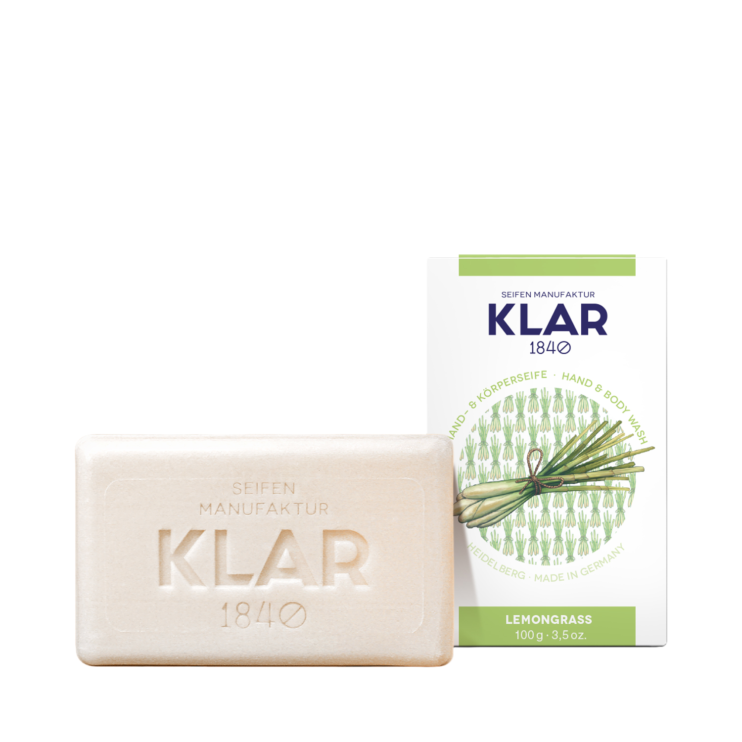 Klar's - Hand- & Körperseife - Lemongrass - ohne Palmöl