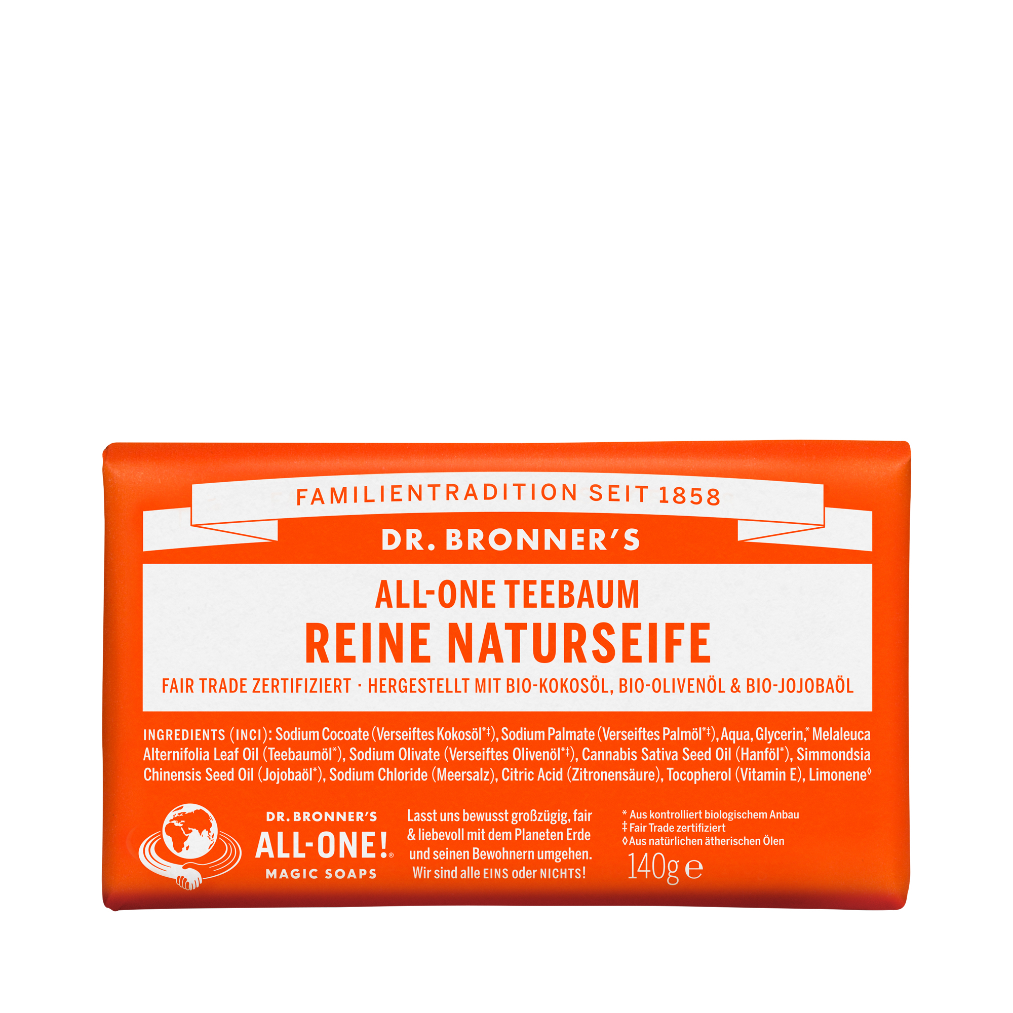 Dr. Bronner's - Bar Soap Teebaum - Reine Naturseife