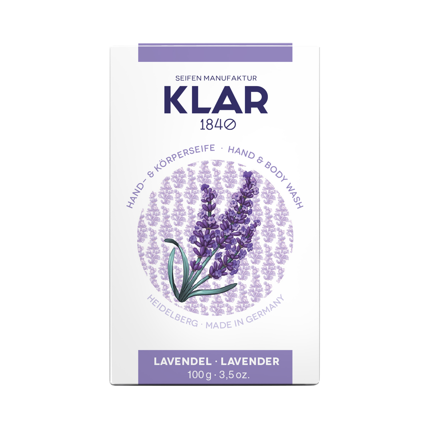 Klar's - Hand- & Körperseife - Lavendel - ohne Palmöl