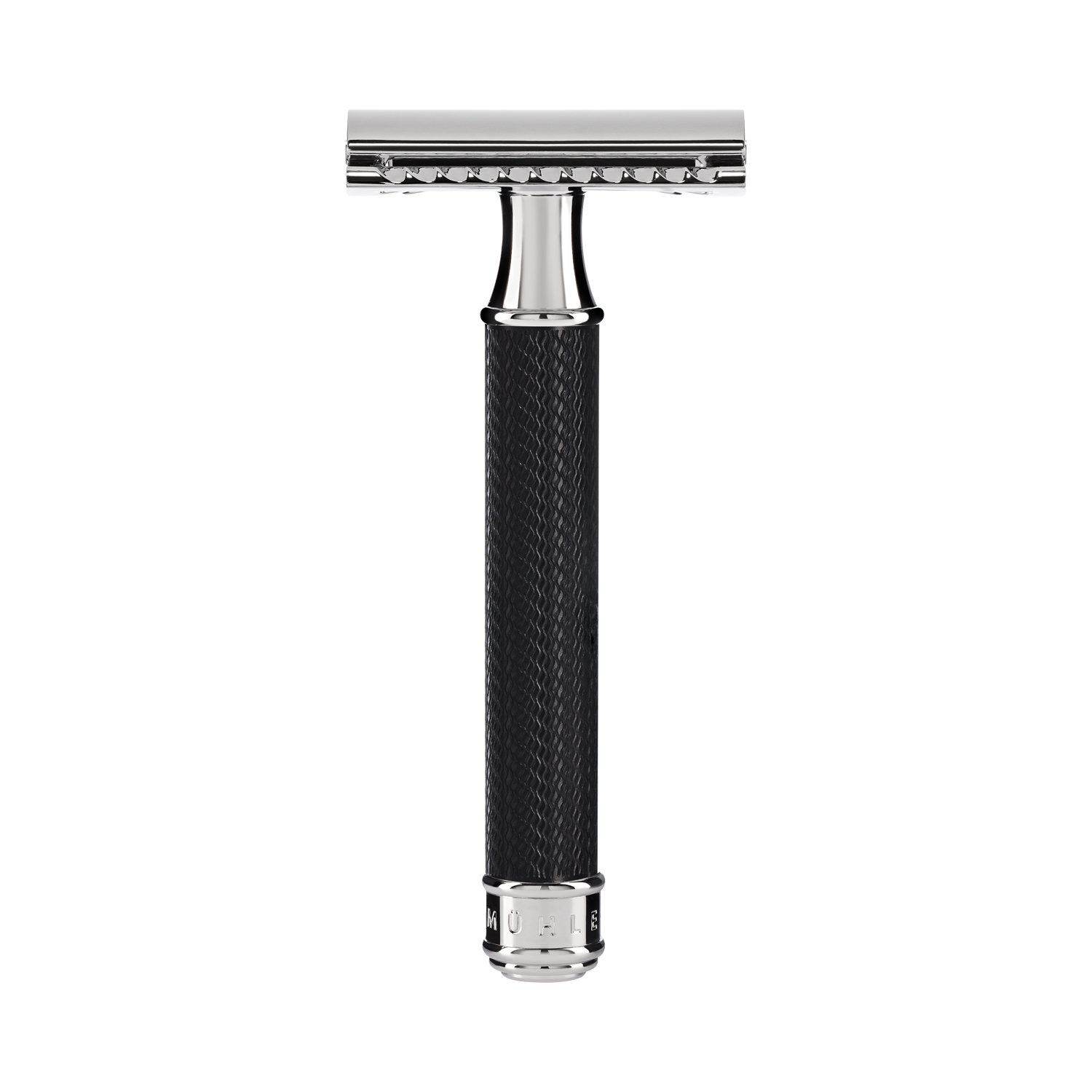 MÜHLE - Rasierhobel - TRADITIONAL - geschlossener Kamm - Metall schwarz