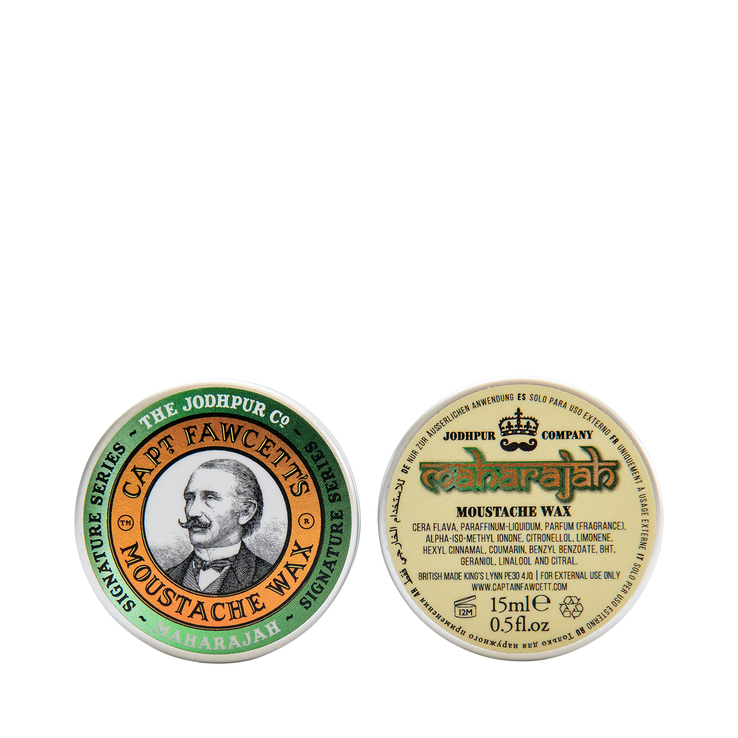 Captain Fawcett - Moustache Wax Maharajah - Schnurrbartwachs