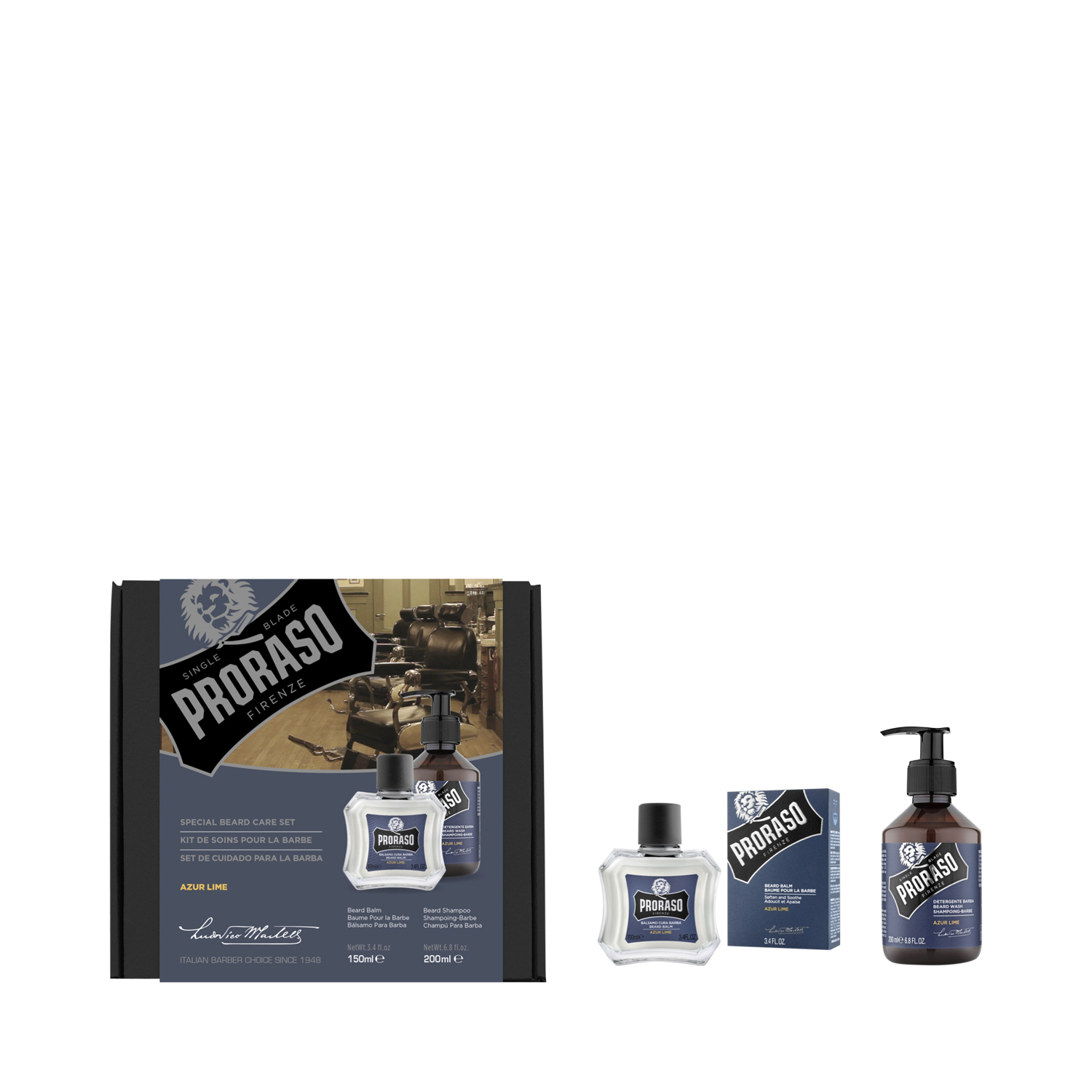 Proraso - Duo Set Azur Lime - 2-teiliges Bartpflege Set