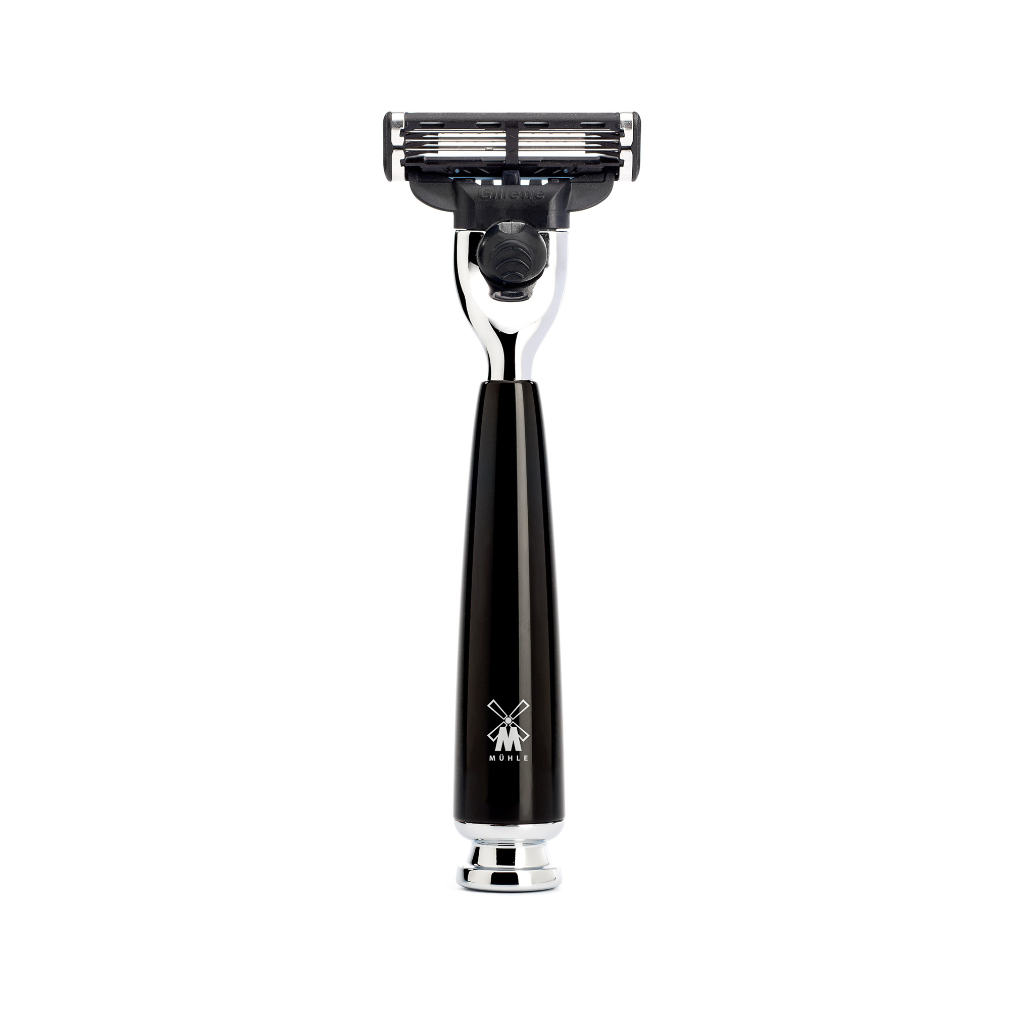 MÜHLE - Nassrasierer - RYTMO - Gillette® Mach3® - Edelharz schwarz