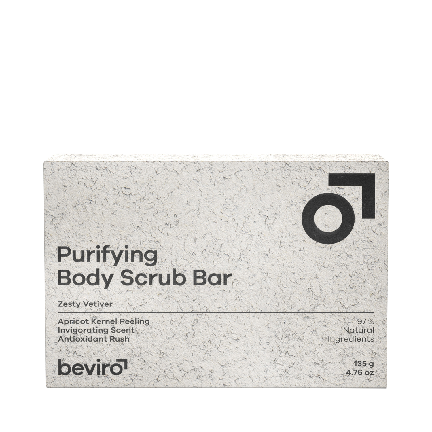 beviro - Purifying Body Scrub Bar - Zesty Vetiver - Peelingseife