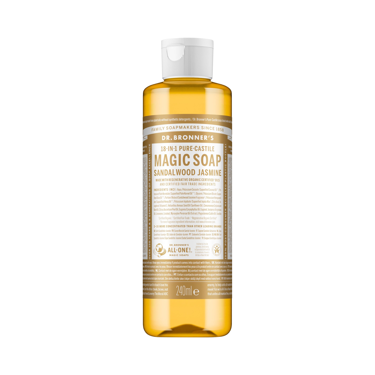 Dr. Bronner's - Liquid Soap Sandelholz-Jasmin - Flüssigseife & Duschgel