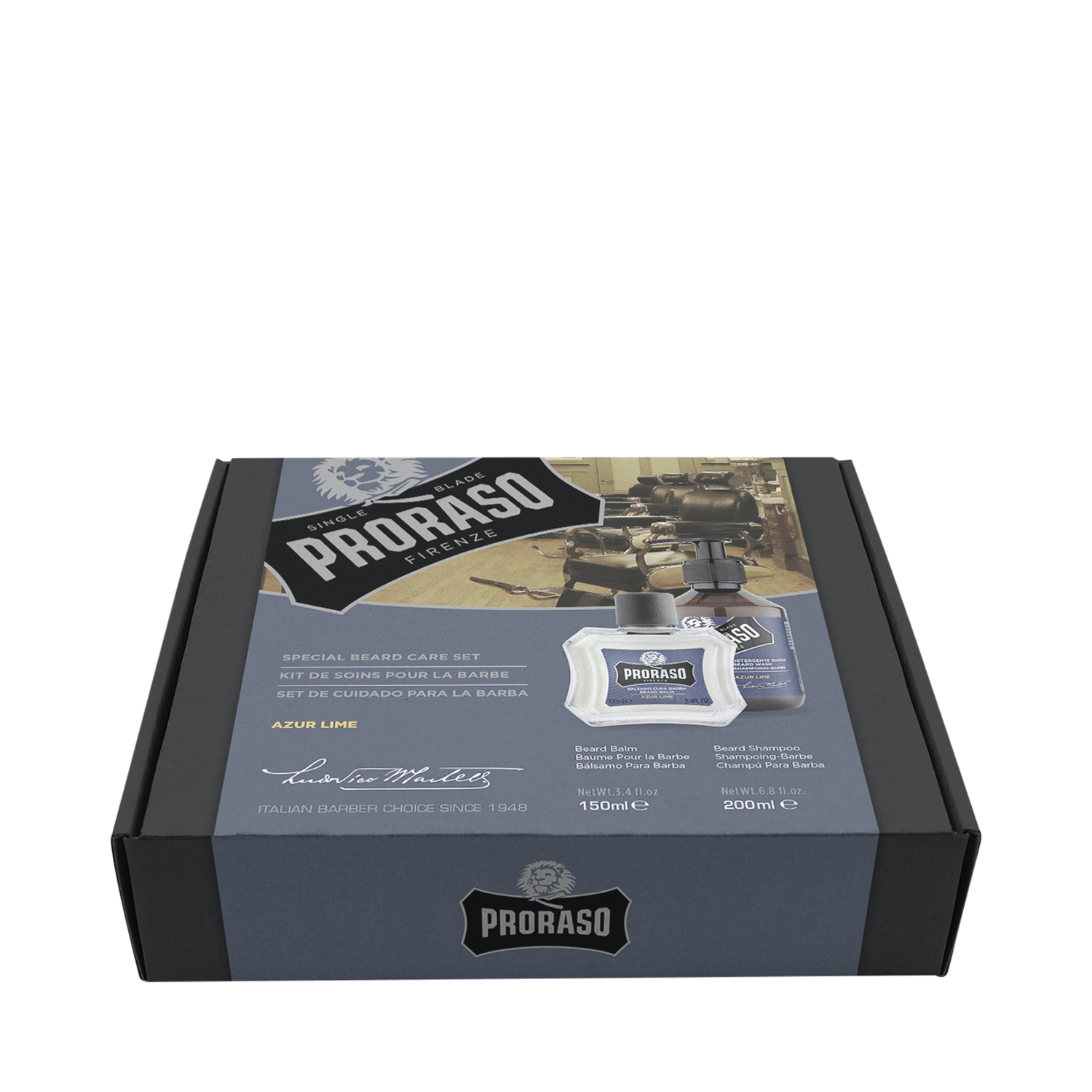 Proraso - Duo Set Azur Lime - 2-teiliges Bartpflege Set