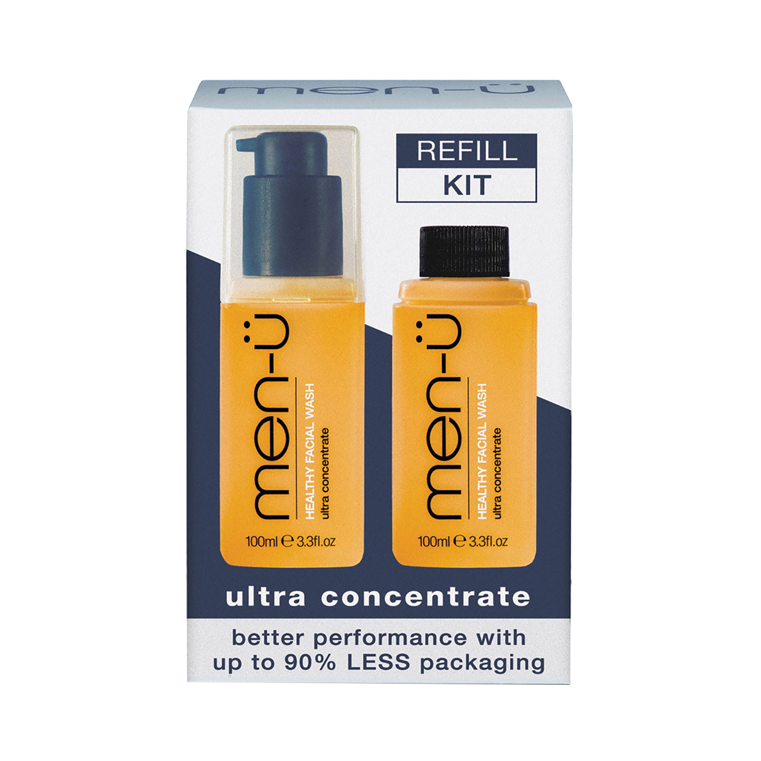 men-ü - Healthy Facial Wash Refill Kit - Gesichtsreiniger Starter- & Nachfüll-Set