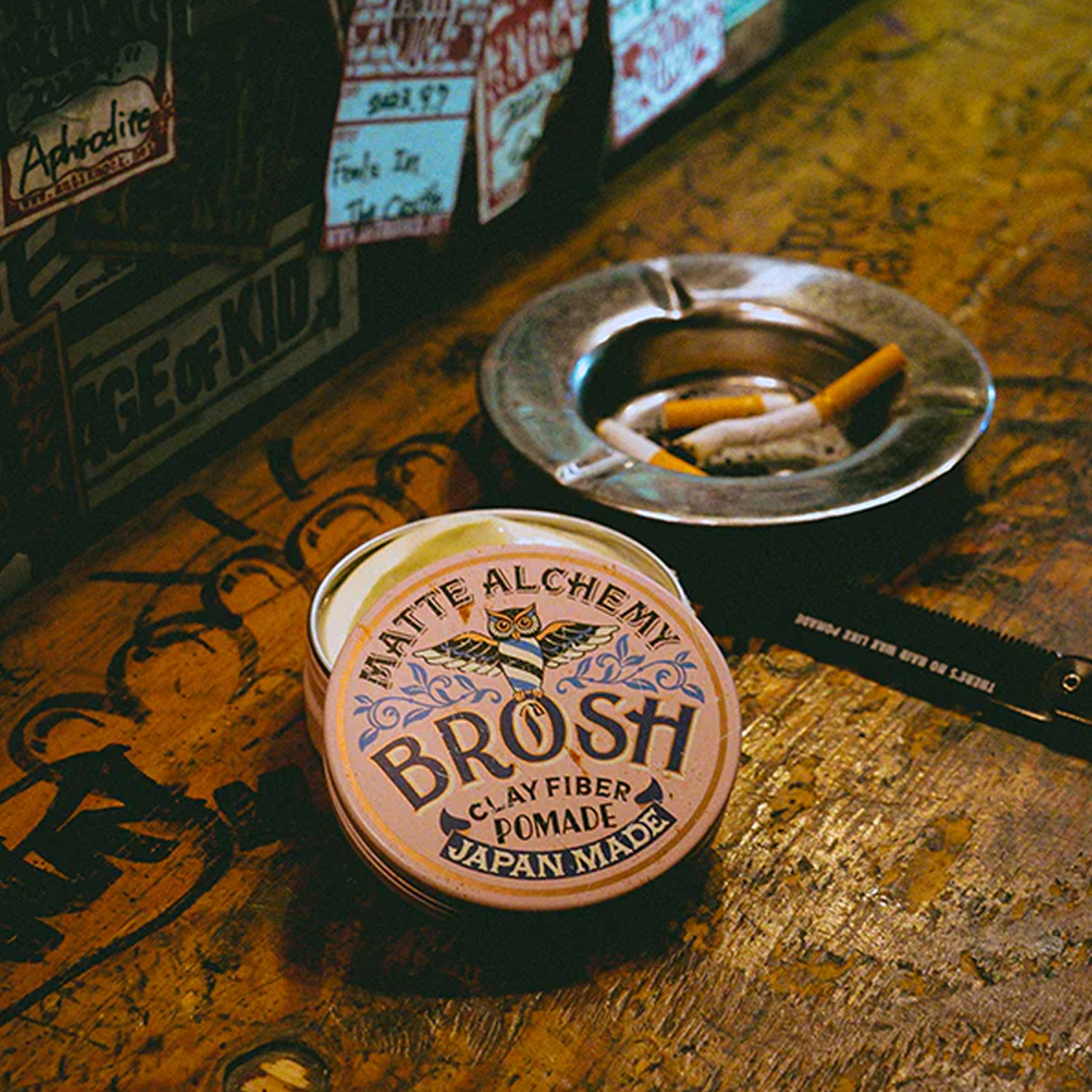 Brosh - Matte Alchemy Clay Fiber Pomade - mittlerer Halt und mattes Finish