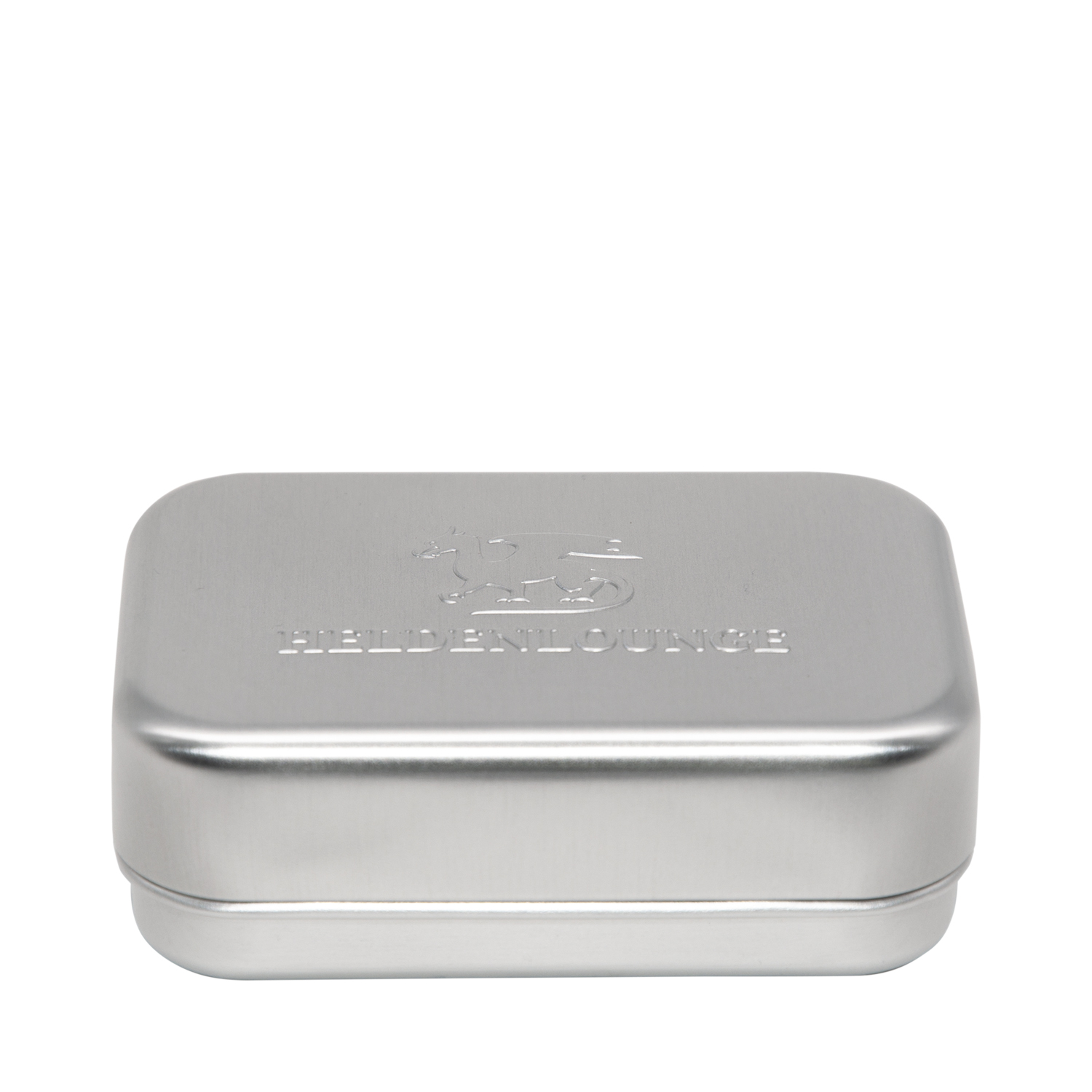 Heldenlounge - Seifendose aus Aluminium