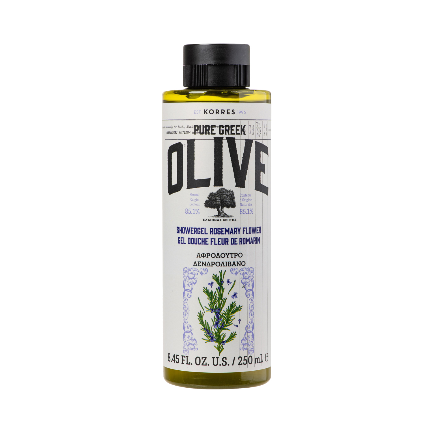 Korres - PURE GREEK OLIVE - Showergel Rosemary Flower - Duschgel mit Rosmarinblüten