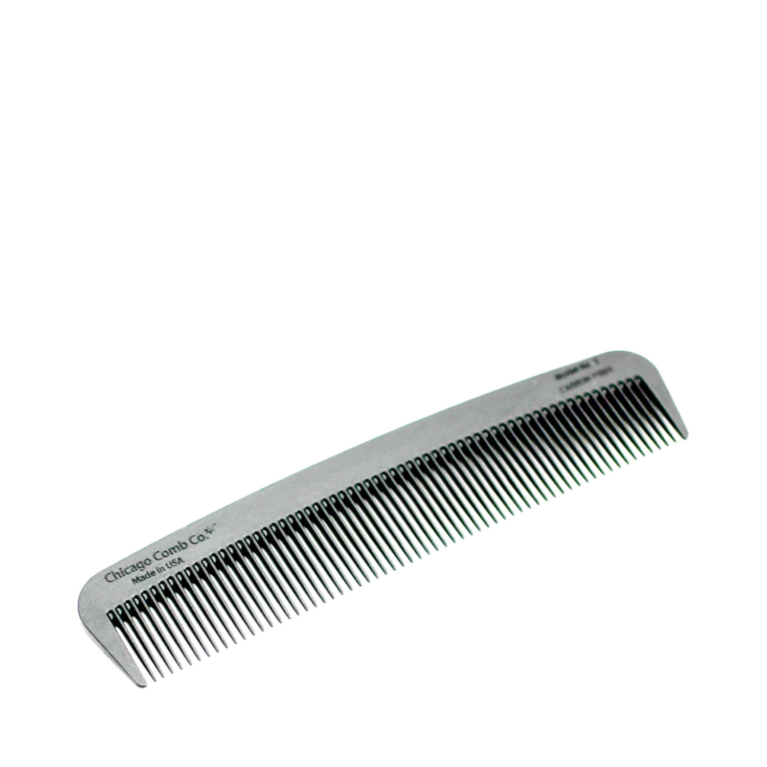 Chicago Comb - Model No. 3 - Carbon Fiber - Handgefertigter Kamm aus Kohlefasern