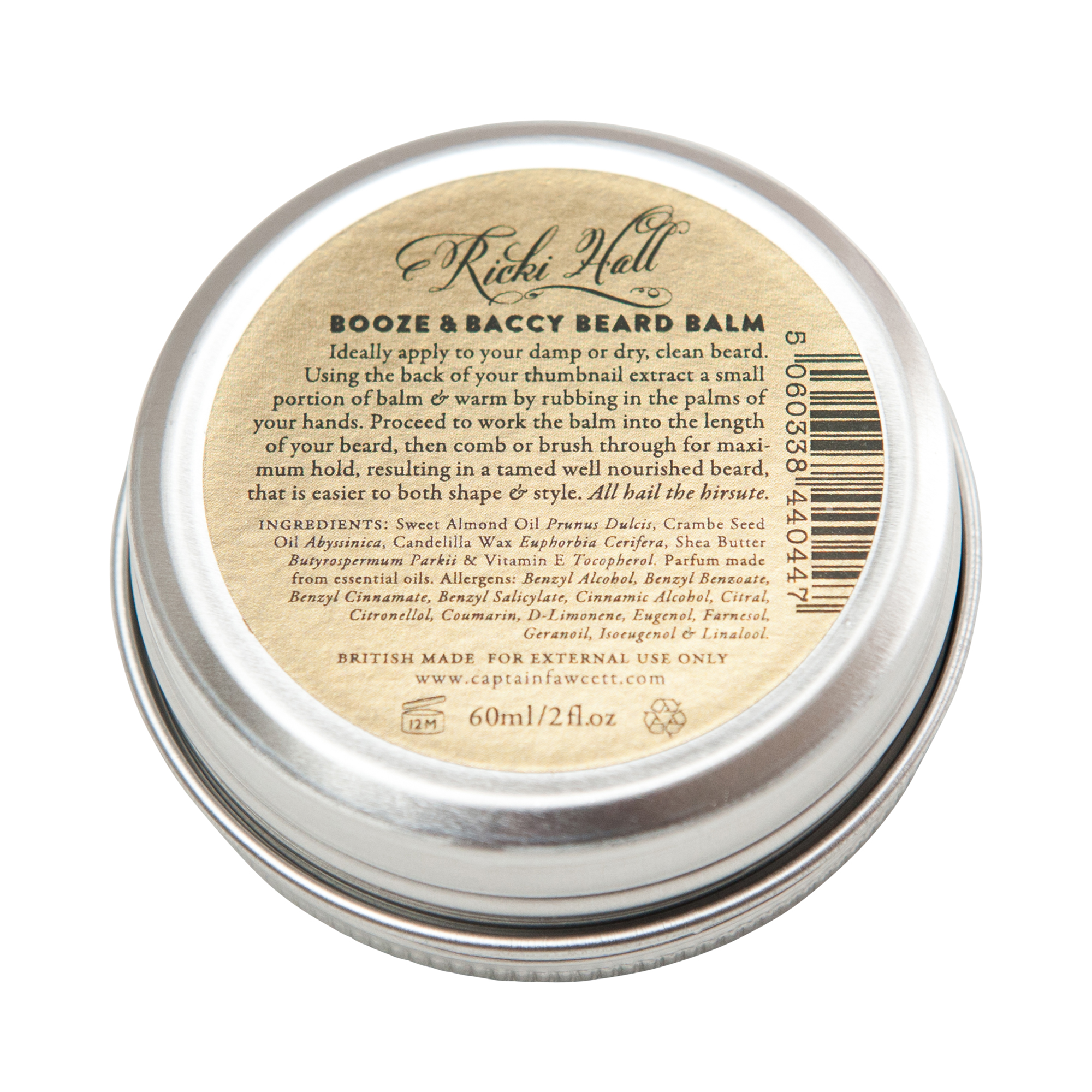 Captain Fawcett - Ricki Hall Booze & Baccy Beard Balm - Bartbalsam