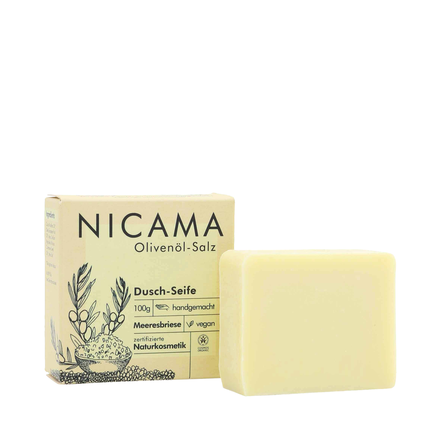 NICAMA - Duschseife - Olivenöl-Salz