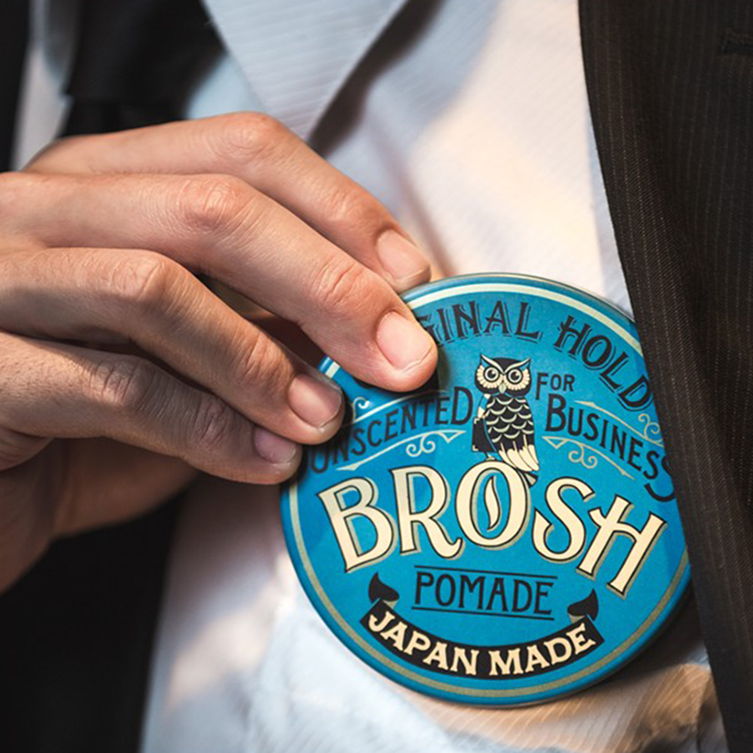 Brosh - Unscented Hair Pomade - starker Halt und mittlerer Glanz - parfümfrei