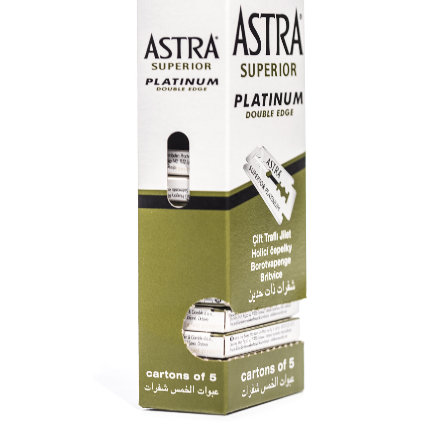 Astra - Superior Platinum - 100 Rasierklingen für traditionelle Rasierhobel